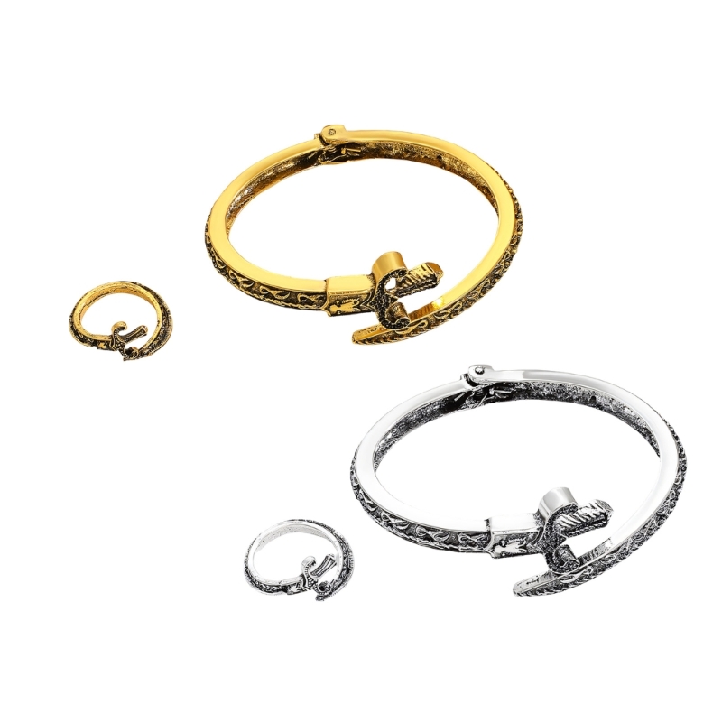 Coordinates Bracelet - Prachtige, op slangen geïnspireerde verstelbare manchetarmband