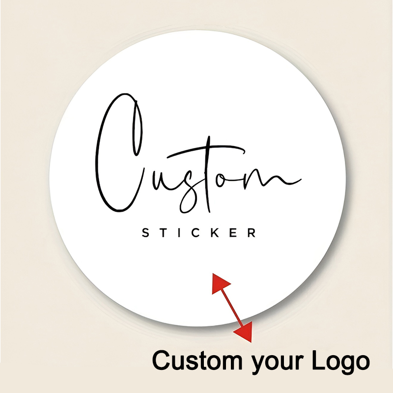 Personalised Candle Label - Aanpasbare fotostickers met veelkleurige logo's -