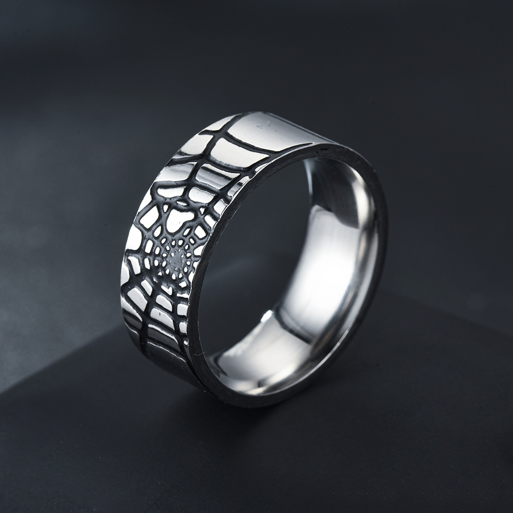Roestvrij staal eenvoudige spi - Initial Ring Custom recensie en prijs