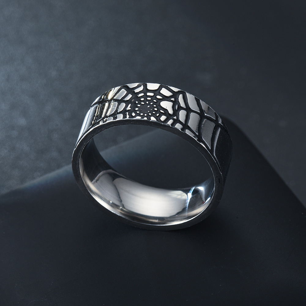 Roestvrij staal eenvoudige spi - Initial Ring Custom recensie en prijs