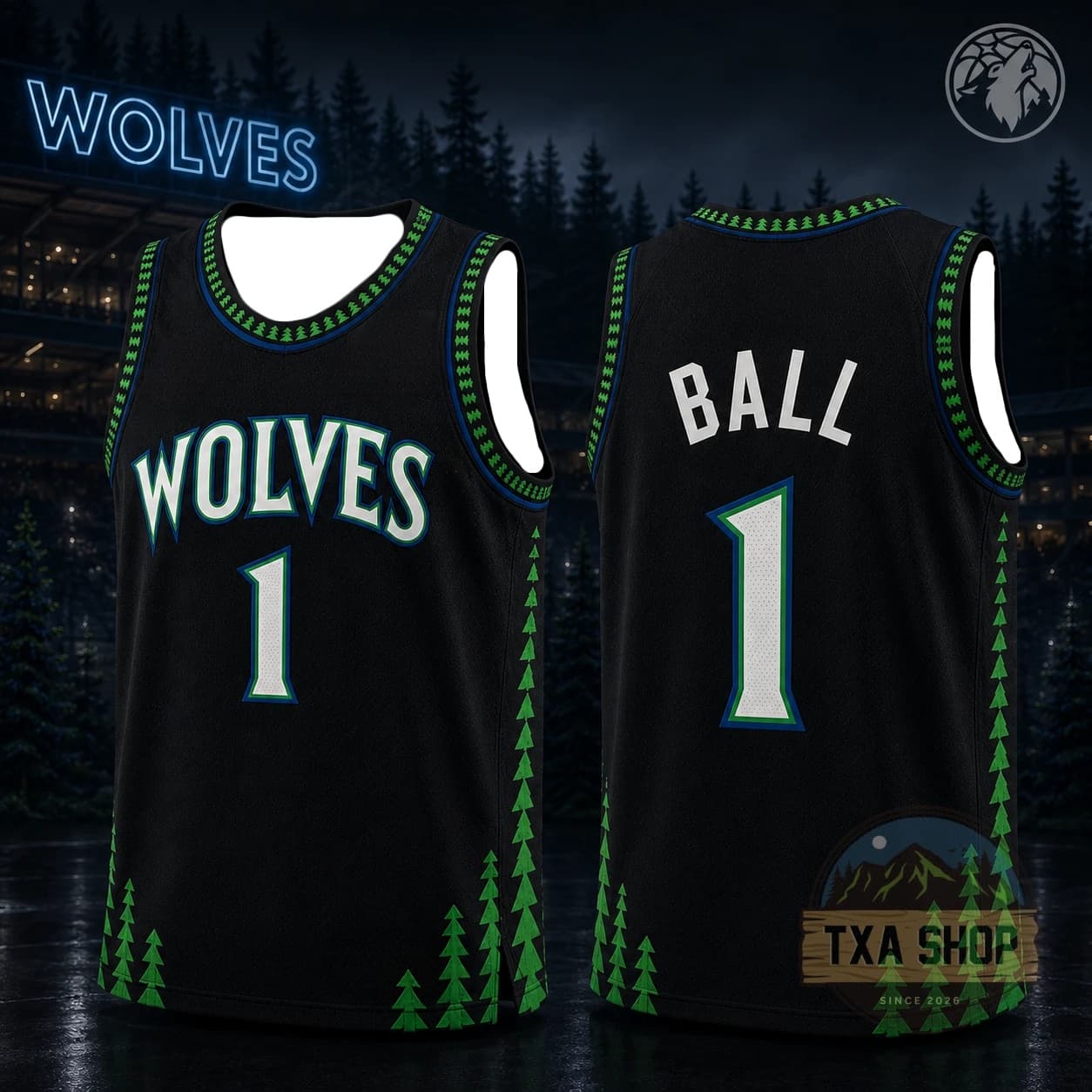 Basketbalshirt Zwart Mouwloos  - Family Tree Print recensie en prijs