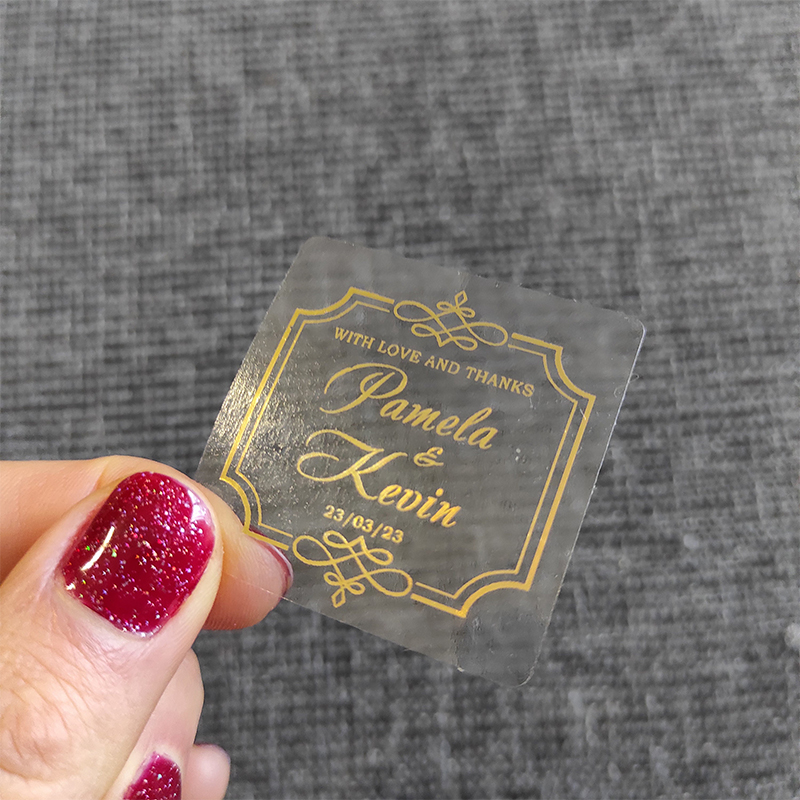 Aangepaste goudfolie bruiloft  - Personalised Candle Label recensie en prijs