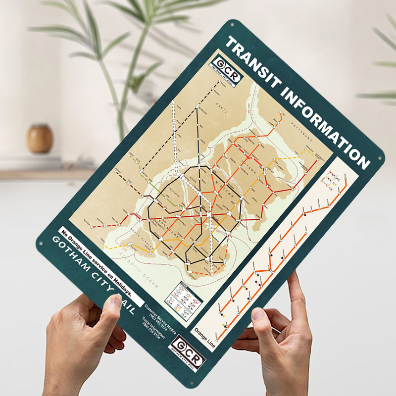 Gotham City Map Gedrukte Poste - Custom Map Poster recensie en prijs
