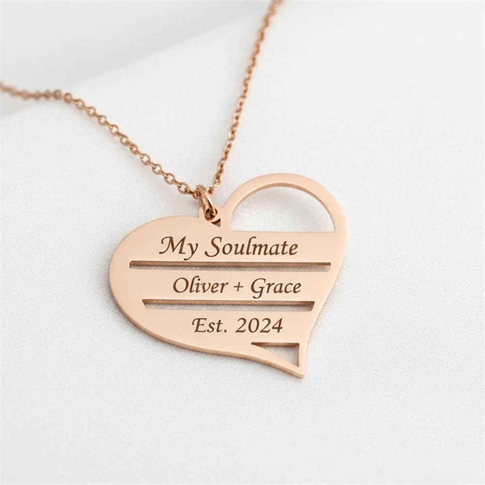 Aangepaste hart ketting roestv - Birth Flower Necklace recensie en prijs